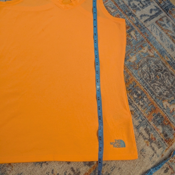 The North Face Vapor Wick Racerback Tank Top Women's Small Neon Orange FLAWS 98 - Picture 12 of 12